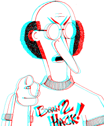 Monkey-Boy Anaglyph