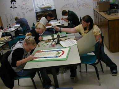 Students Working